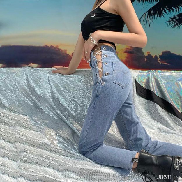 QUẦN JEANS DÂY XÍCH (J0611)