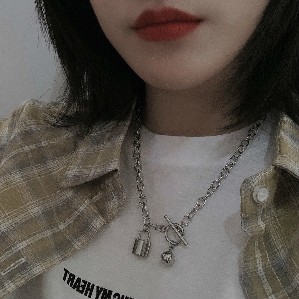 Dây Chuyền Thép Titan Phong Cách Hip Hop Đường Phố Đơn Giản 22368