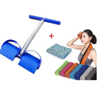 Bộ dụng cụ tập thể dục Tummy Trimmer + khăn lạnh đa năng thể thao