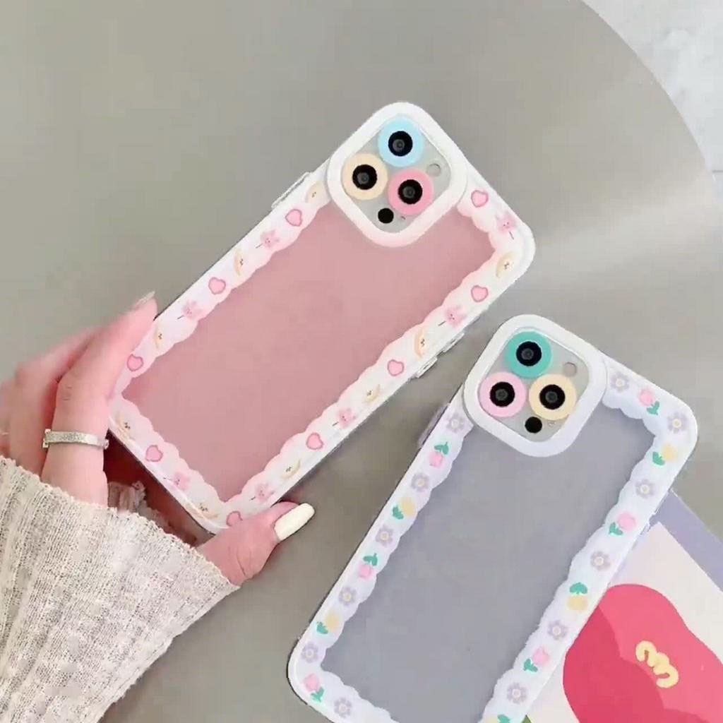 Ốp điện thoại trong suốt họa tiết hoạt hình chống rơi cho IPhone 11 11promax XR 12 12promax SE X XS 7 8Plus Xs