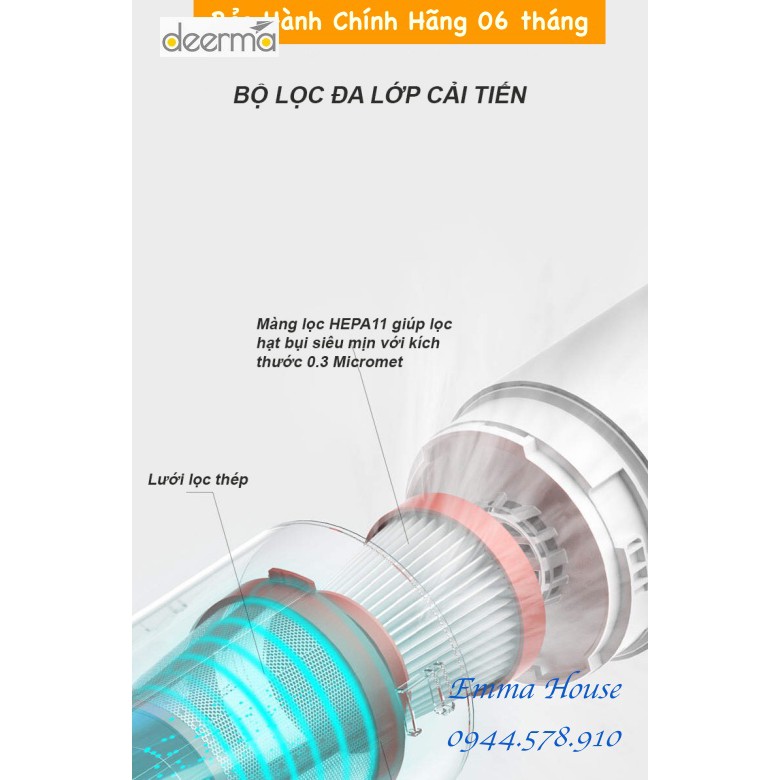 Máy Hút Bụi Cầm Tay Mini Không Dây Deerma VC01, BẢO HÀNH CHÍNH HÃNG 06 Tháng, Bản Tiếng Anh | BigBuy360 - bigbuy360.vn