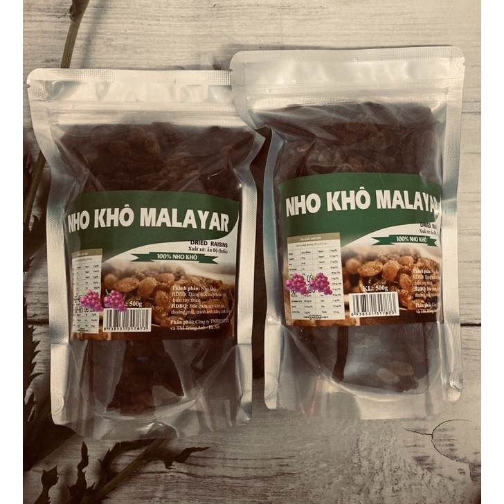 500g nho khô nâu Ấn Độ