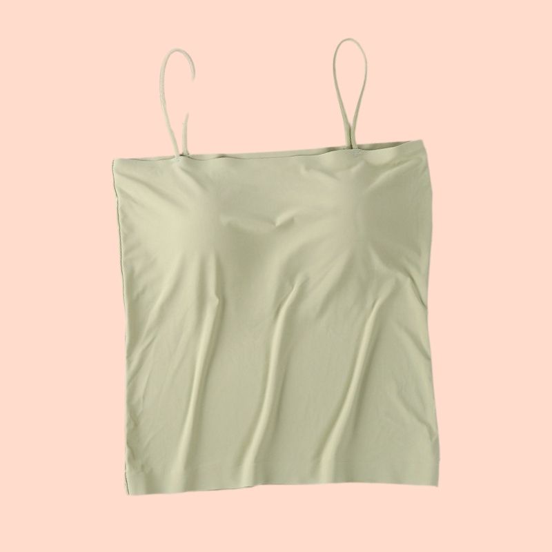 Áo 2 Dây Cotton Dáng Dài Có Mút Ngực SU Official, Áo Lót Nữ Su Mền Mịn Thoáng Mát Mút Mỏng 1806