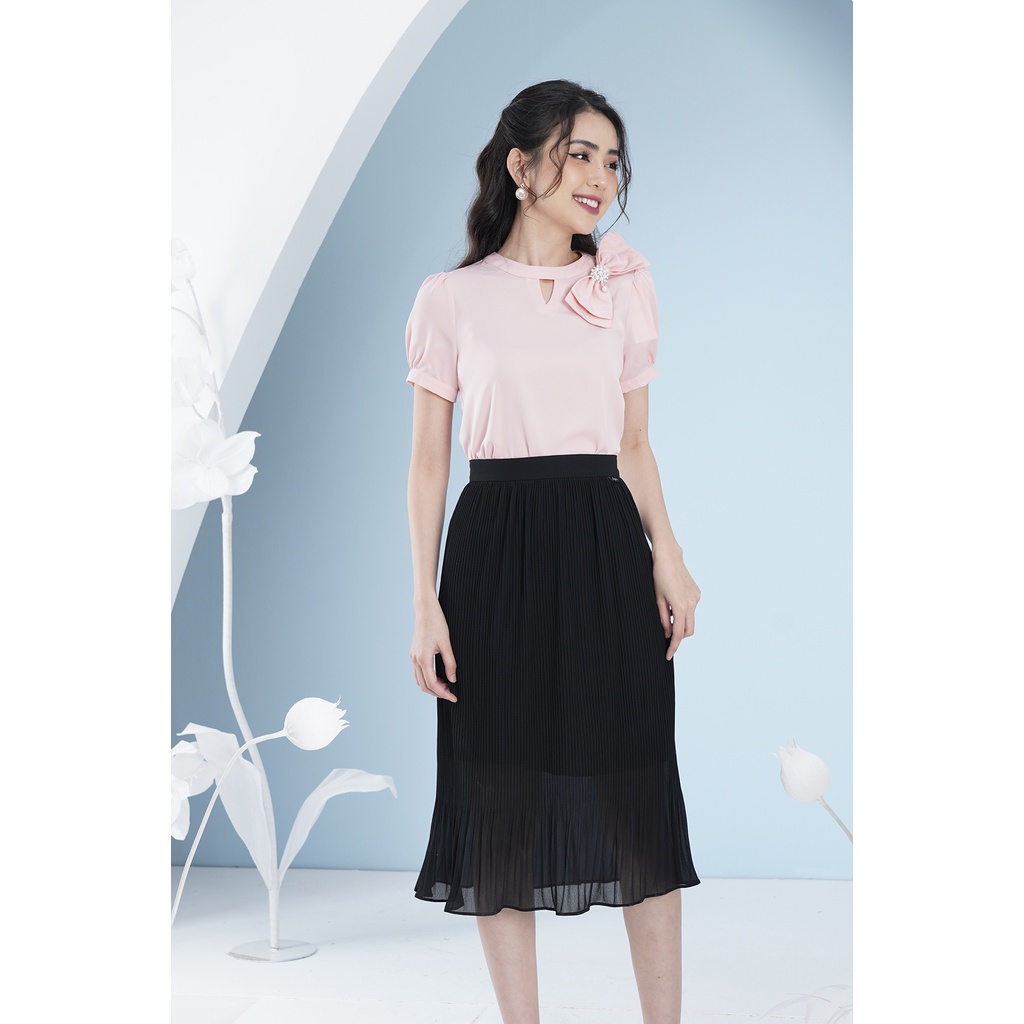 Chân Váy Xếp Ly Cao Cấp Luperi LFCV5117 Loại Ly Nhỏ Chất Liệu Chiffon 2 Lớp Mềm Mại