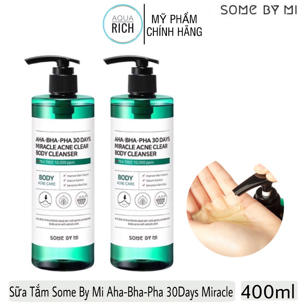 Sữa Tắm Some By Mi AHA-BHA-PHA 30 Days Miracle Acne Clear Body Cleanser - 400ml