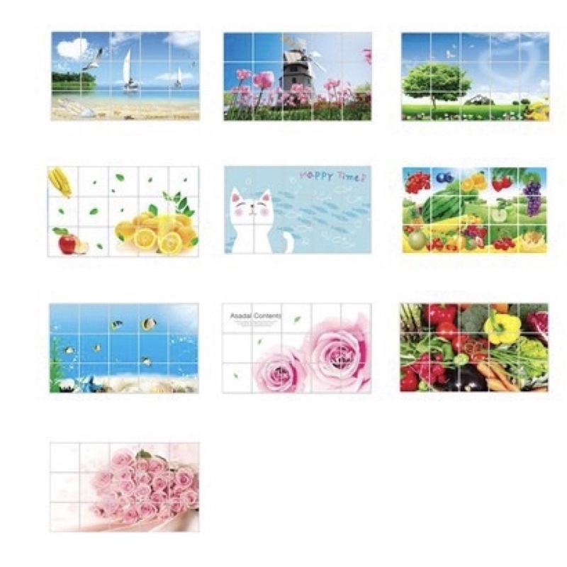 Miếng Decal  Giấy Dán Tường Nhà Bếp Chống Bắn Bám Dầu Mỡ Hơi Thức Ăn Dễ Dàng Thay Thế Sau 1 Thời Gian Sử Dụng | BigBuy360 - bigbuy360.vn
