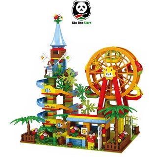 [GIÁ SẬP SÀN] Bộ Lego Tháp Cầu Trượt Siêu Đẹp Gồm 469 Chi Tiết Cho Bé