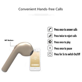 Sale 69% Tai nghe bluetooth không dây bên phải âm thanh cực hay dành cho iOS hoặc Android, Black Giá gốc 42000đ- 24F128