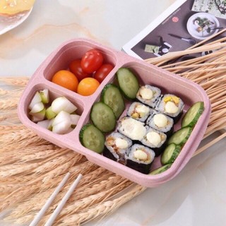 hộp cơm nhựa lúa mạch 3 ngăn