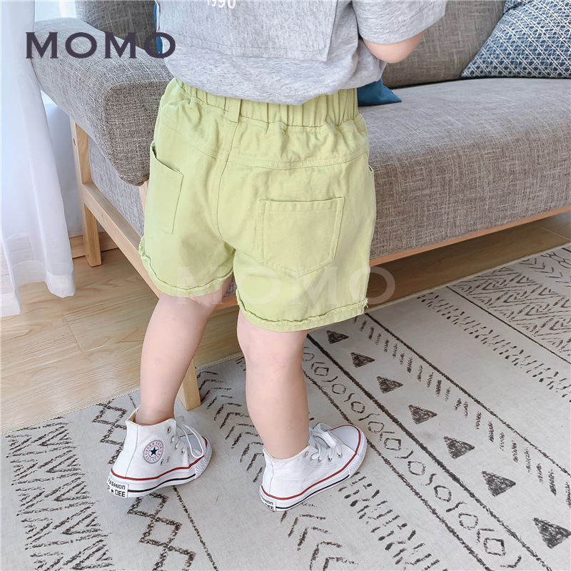 Quần Short Cotton Màu Trơn Dễ Phối Đồ Cho Bé 1-8 Tuổi