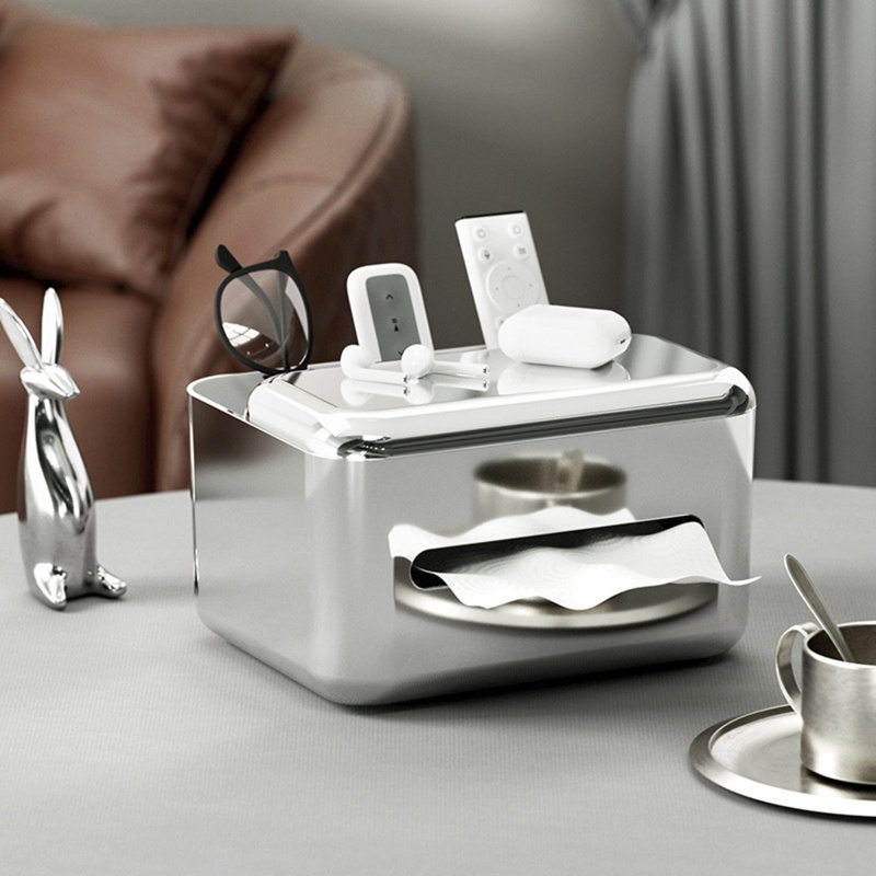 Hộp Đựng Khăn Giấy Siêu Nhẹ Có Nắp Đậy Giá Đỡ