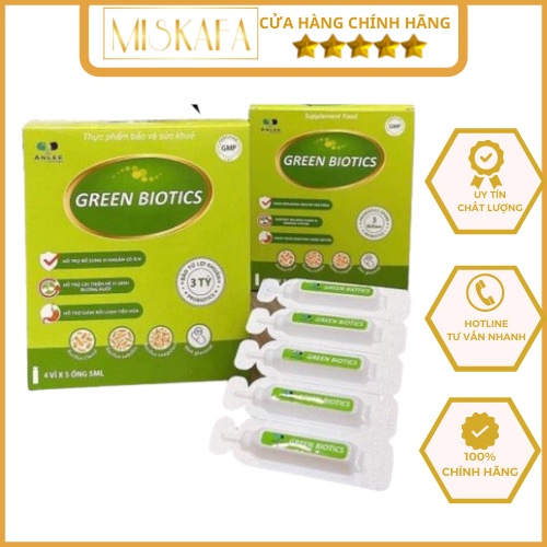 GREEN BIOTICS Men Vi Sinh cho bé, 3in1 Tăng Đề Kháng, Ăn Ngon, Hỗ Trợ Tiêu Hoá, Men vi sinh bào tử lợi khuẩn