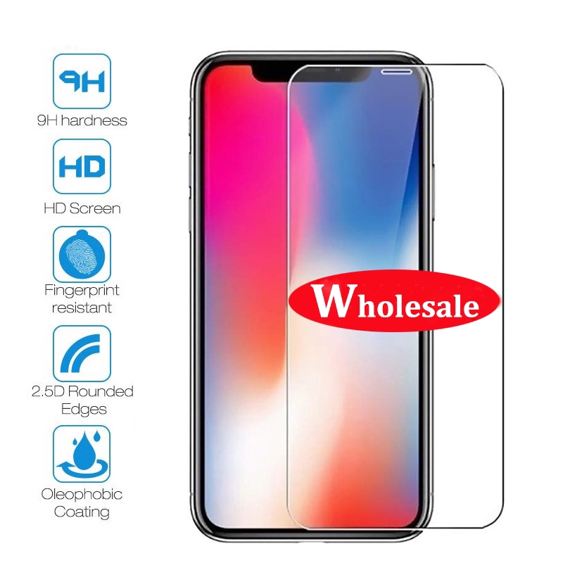 Premium tempered glass screen protector for iPhone 6 6s 7 8 Plus X XS XR XsMax 11 Pro Max
