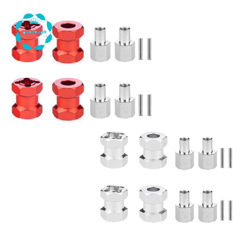 RC Xe Kim Loại 12 Mm Bánh Xe Lục Giác Hub 15 Mm Nối Dài Khớp Nối Cho AXIAL SCX10 D90 CC01 F350 1 / 1
