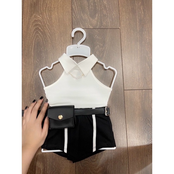 SET ÁO TRẮNG CƯNG XỈU CHO BÉ GÁI