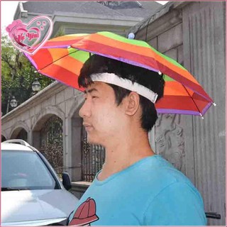 Dù đội đầu che nắng mưa du lịch câu cá