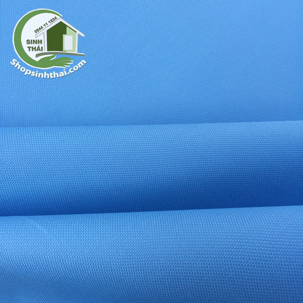 Vải bố PVC màu xanh dương - vải may balo túi xách