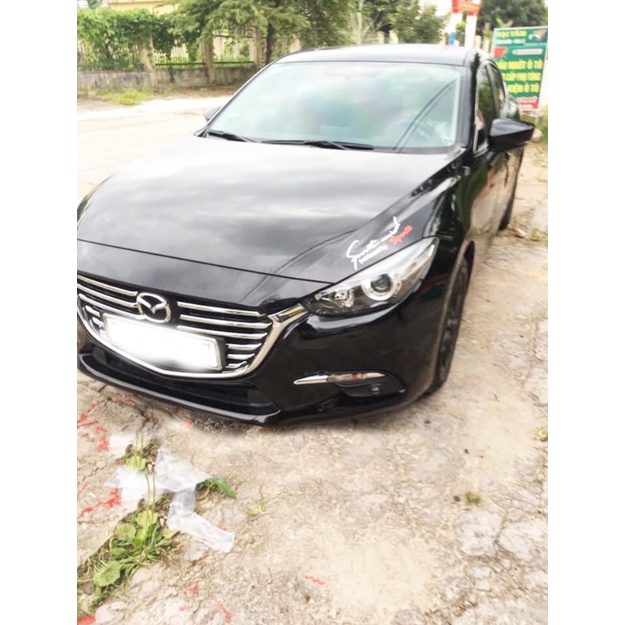 Ốp Trang Trí Mặt Ca lăng Mazda 3 2015 - 2016 , Mạ Crom Cao Cấp