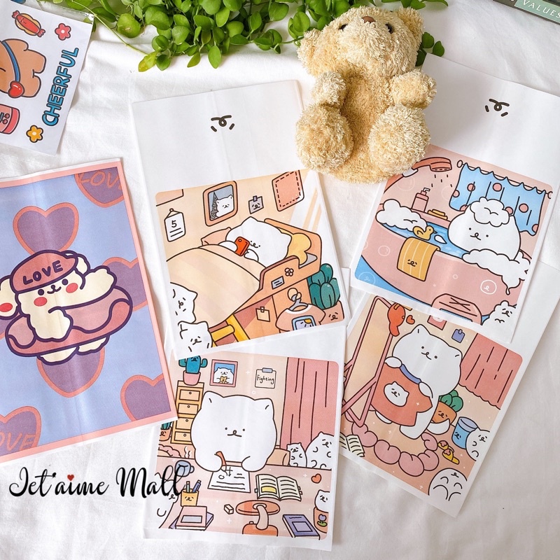 Túi giấy mini gói hàng, gói quà size 14cmx20cm nhiều màu sắc chất lượng tốt