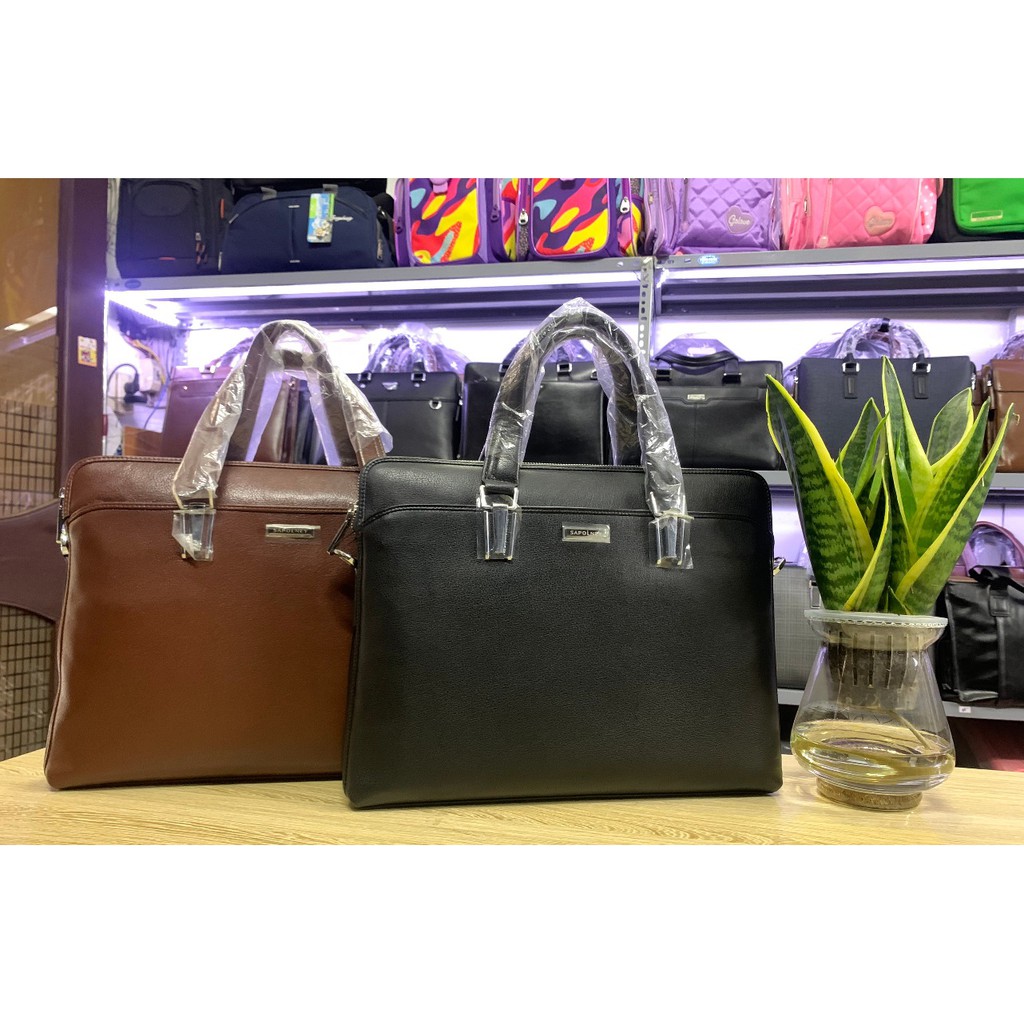 Cặp da thật SAPOLNEY 0103 chính hãng