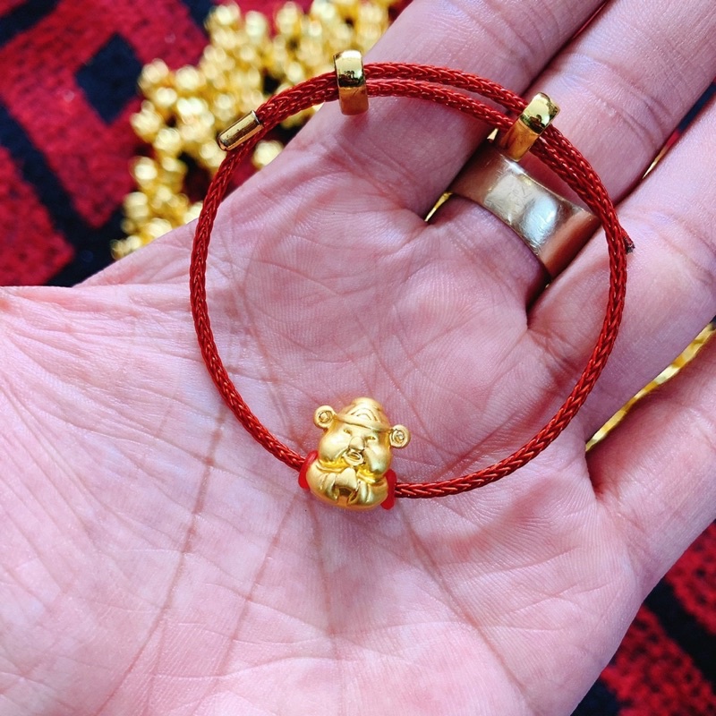 Charm Thần Tài Bạc xi vàng - Charm Bạc 925
