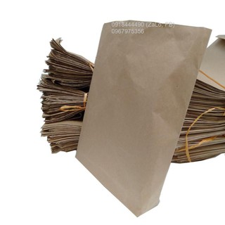 100 Túi giấy kraft ( túi giấy xi măng ) gói hàng , đựng thực phẩm