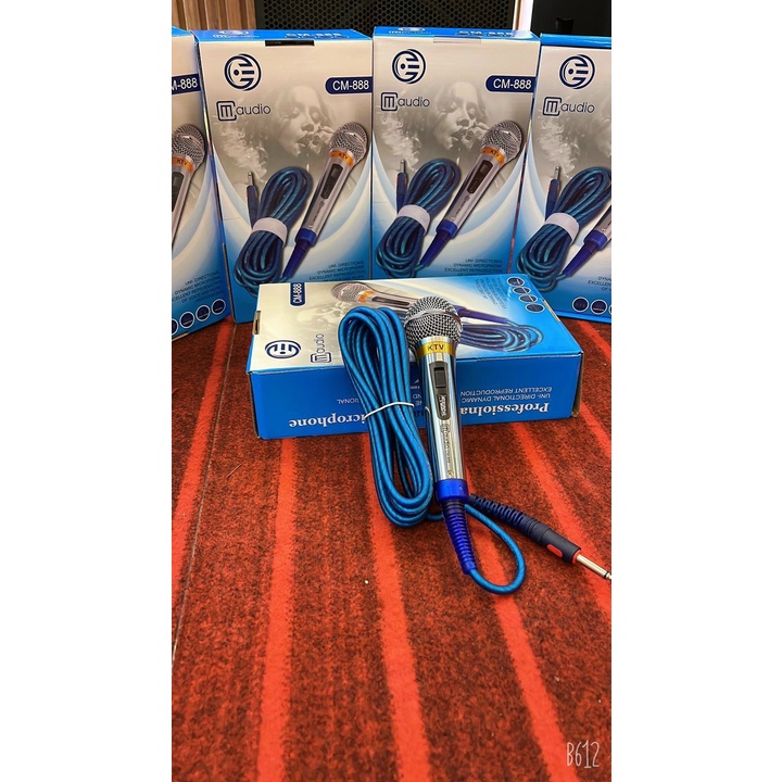 Micro có dây cao cấp CM-888 Hút giọng,hát nhẹ,giọng mềm,chống rú tốt,dây dài chắc chắn-SIÊU BỀN