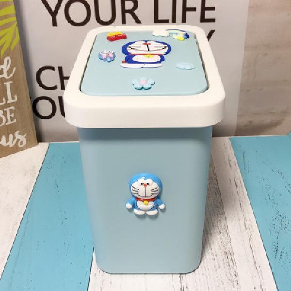 Thùng Đựng Rác Có Nắp Nhấn Kiểu Dáng Hoạt Hình Sáng Tạo Cho Gia Đình