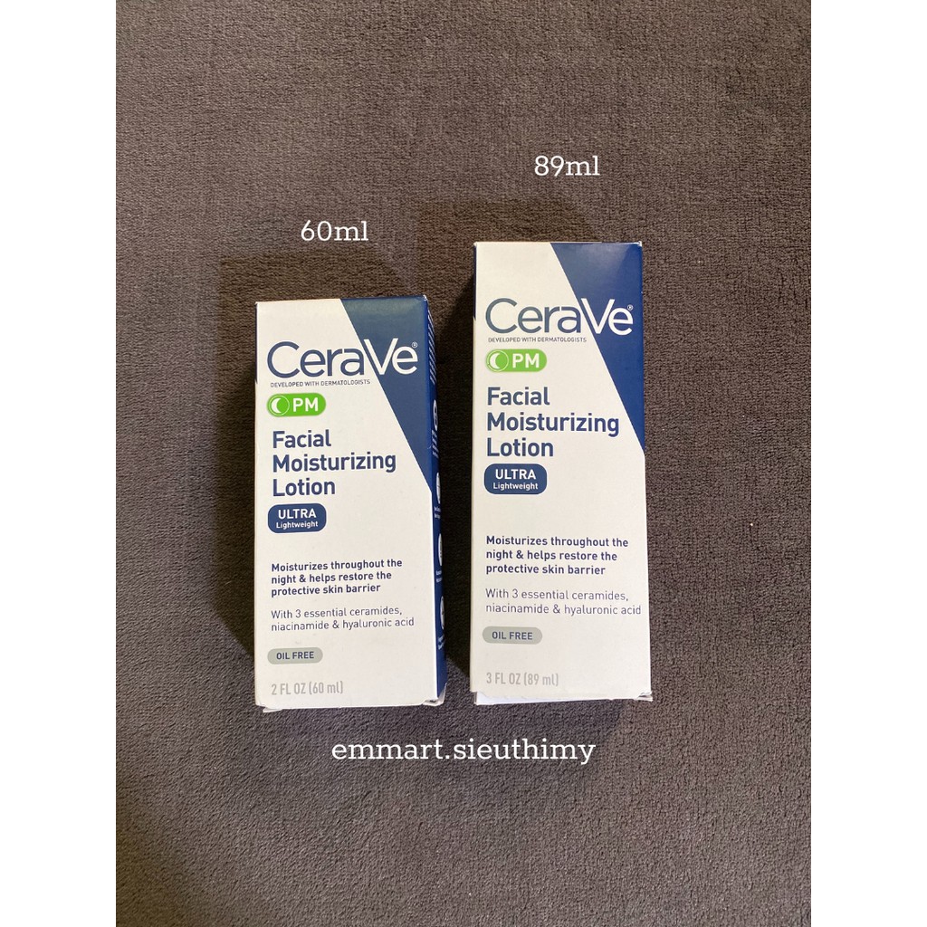 Kem dưỡng CeraVe Facial Moisturizing Lotion PM 4% Niacinamide