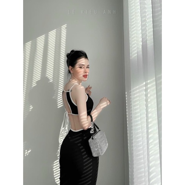 -LAROSA.clothing- ĐẦM BODY HAI DÂY HỞ CỘT LƯNG