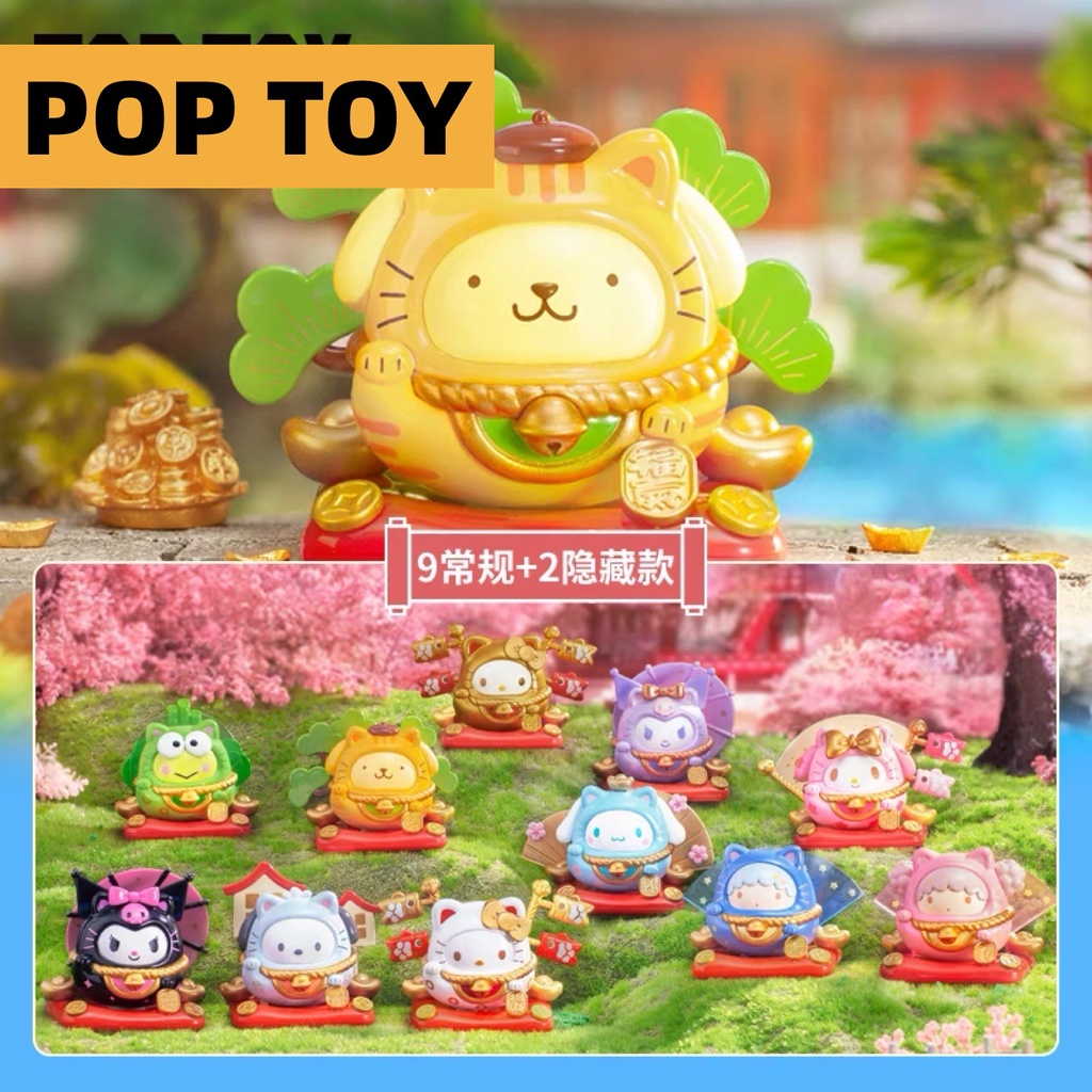 SANRIO Mô Hình Búp Bê Mèo May Mắn Dễ Thương