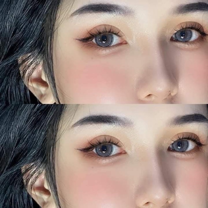 Lens xám tây - sử dụng 1 năm tặng kèm khây đựng