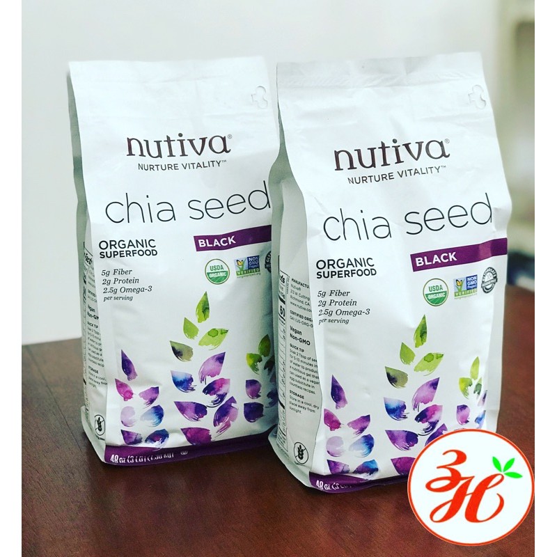 Hạt chia Nutiva 1,36kg sản phẩm cực tốt cho sức khoẻ, với tác dụng giảm cân, tốt cho tim mạch - Mỹ