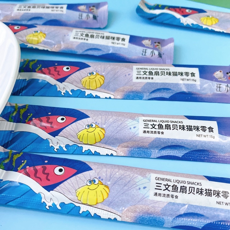 Tuýp thưởng Wang Kitten 15gr vị Cua,Tôm,Sò,Cá