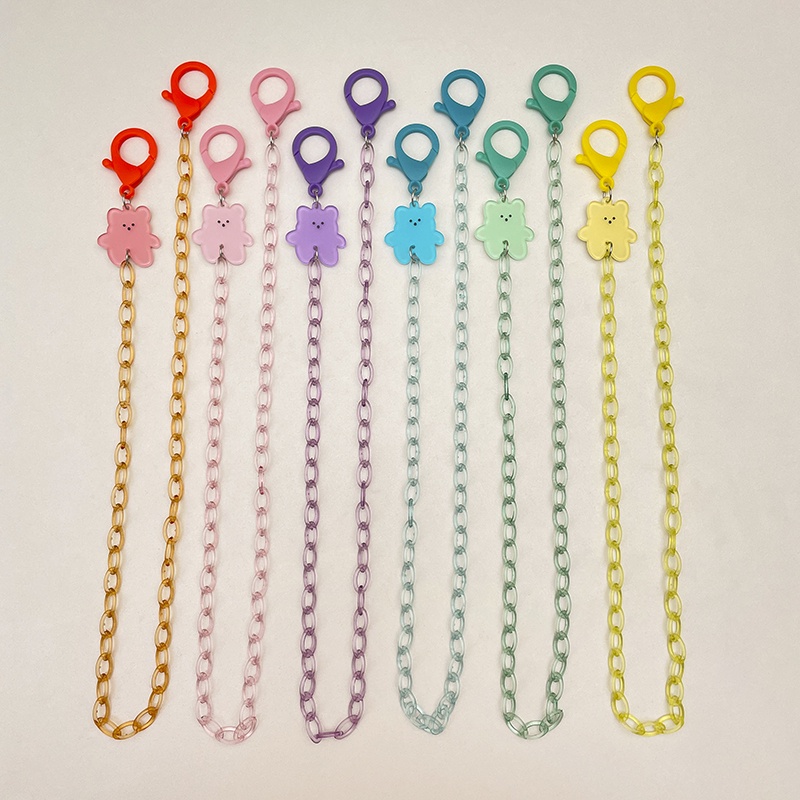 Dây Đeo Mắt Kính Hình Gấu Nhiều Màu Sắc Phong Cách Hàn Quốc Dễ Thương Cho Bé