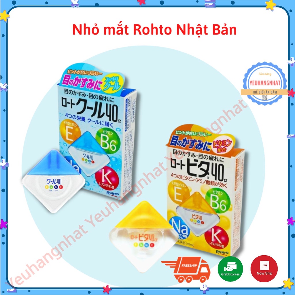 Thuốc nhỏ mắt Rohto nội địa Nhật Bản