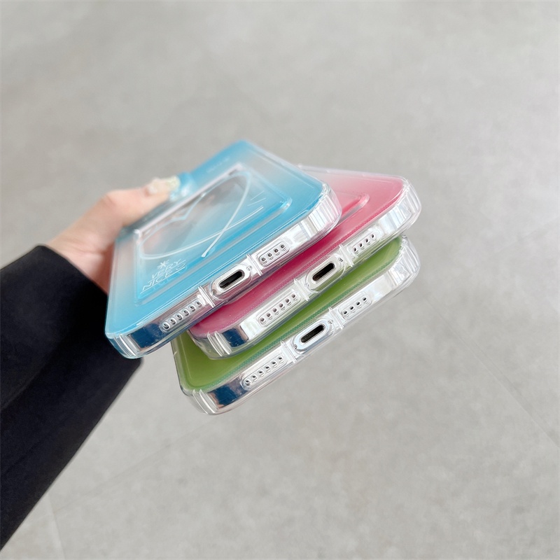 Ốp Điện Thoại TPU Mềm Trong Suốt Chống Sốc Kèm Ngăn Đựng Thẻ Cho iPhone 14 13 12 11 Pro Max XR X XS SE 2020 7 8 Plus