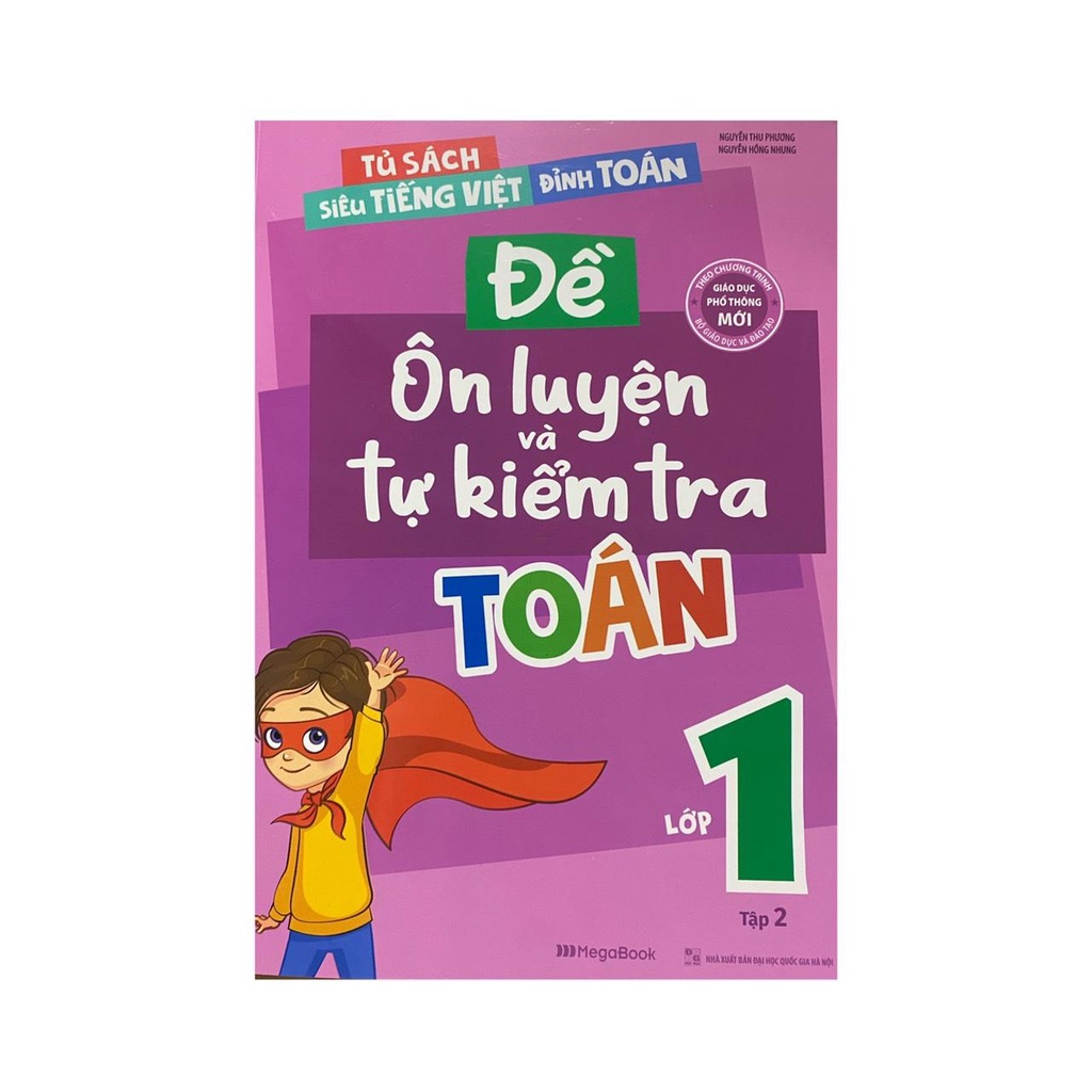 Sách - Đề ôn luyện và tự kiếm tra Toán lớp 1 tập 2 ( Megabook )
