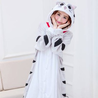 [FREESHIP - GIẢM 10K] Bộ đồ thú Mèo Chie pijama bông - Hình thật