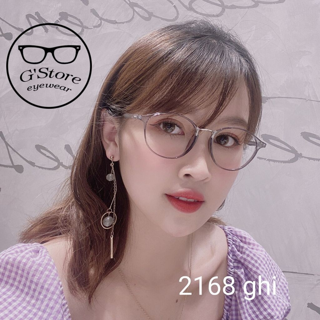 [XẢ KHO 3 NGÀY]Gọng kính cận nhựa dẻo mắt tròn G'store 2168{HÀNG CHẤT}FULLBOX tặng kèm 01 lọ nước xịt kính 25K | BigBuy360 - bigbuy360.vn