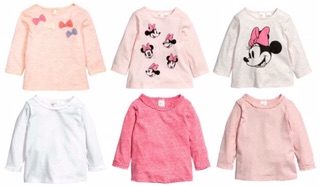 Áo thun HM bé gái xuất xịn