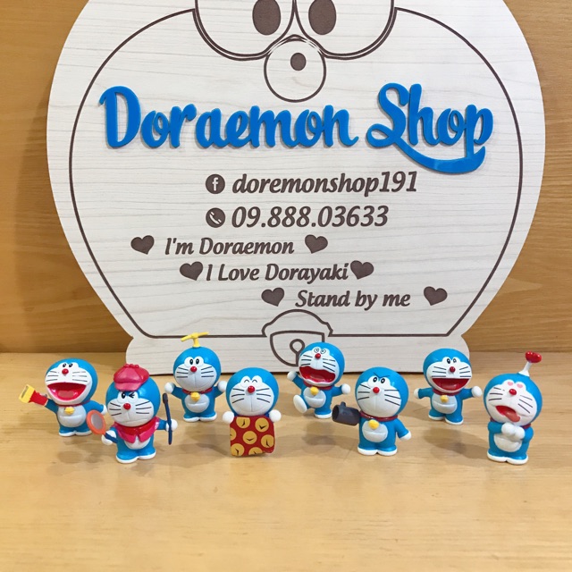 Bộ 8 Mô Hình Doremon Doraemon Bảo Bối Thần Kì