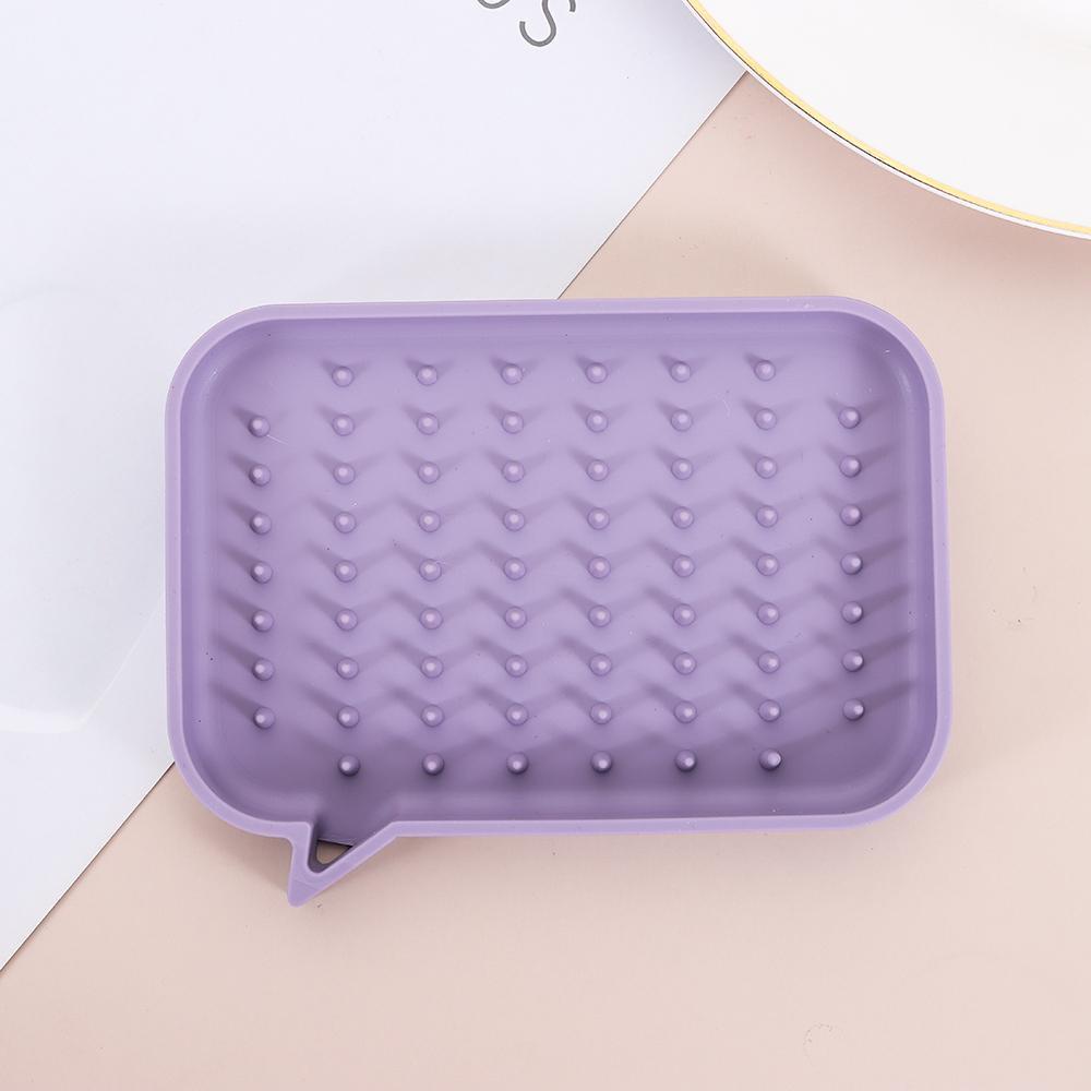 Khay Silicone Đựng Xà Phòng Tự Dính Giúp Tiết Kiệm Không Trượt Tiện Dụng
