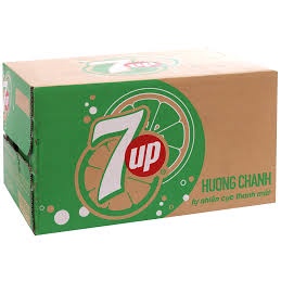 SALE LỖ _Thùng 24 chai nước ngọt 7 Up vị chanh 390ml