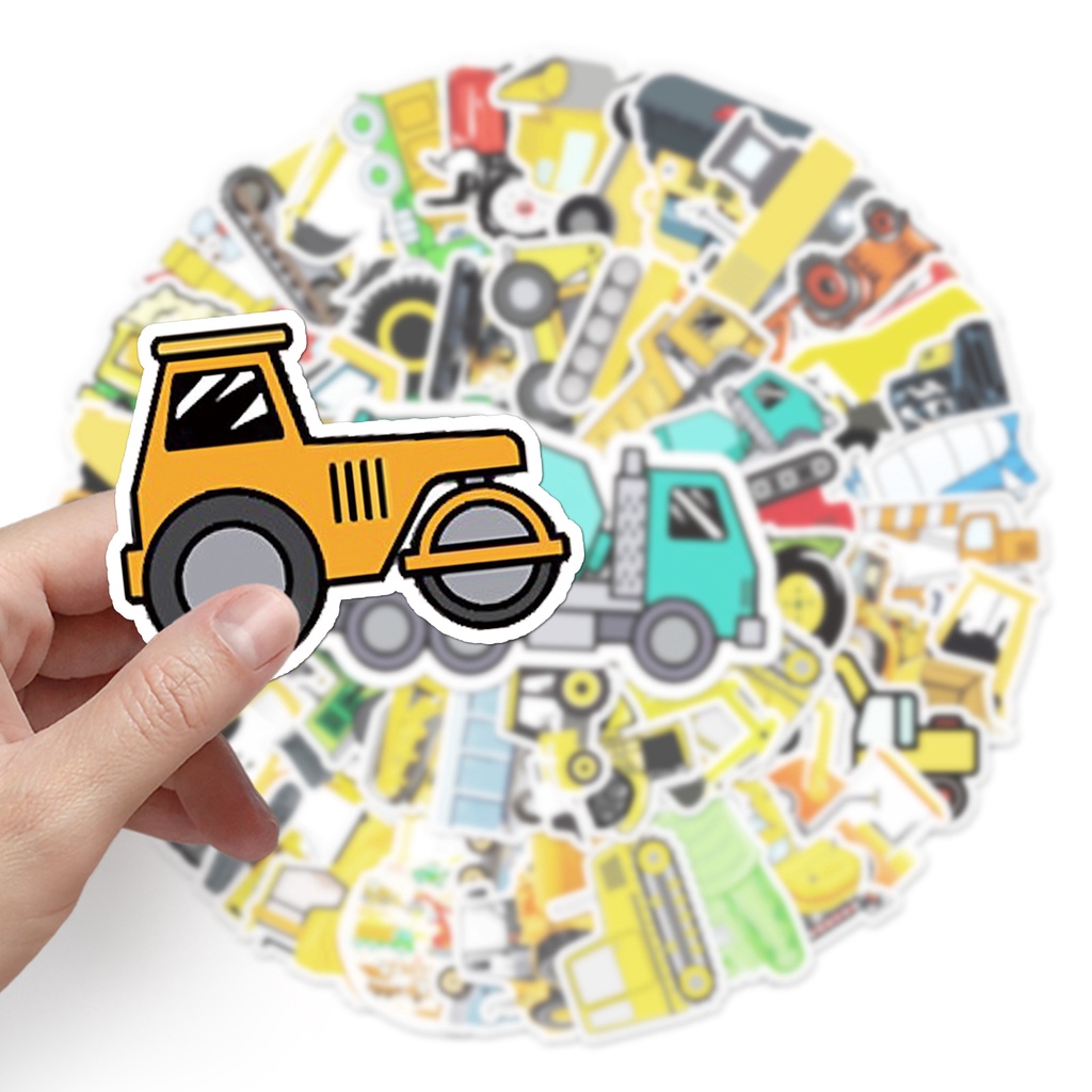 Bộ 50 Miếng Dán Họa Tiết Graffiti Dễ Thương Dùng Trang Trí Vali / Laptop