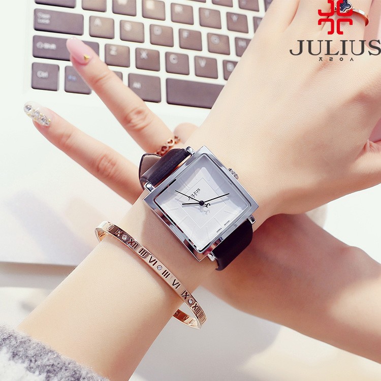 [Mã BMLTM200 giảm đến 200K đơn 499K] Đồng hồ nữ Julius Hàn Quốc JA-354A dây da cá tính