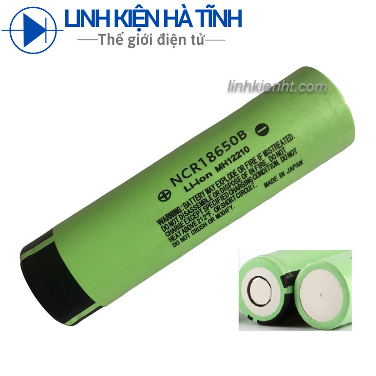 Pin sạc lithium Panasonic 18650 3400mAh mới chuẩn dung lượng (giá 1 viên)