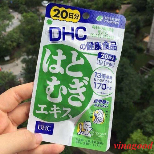 Viên uống DHC trắng da lúa mạch Coix Adlay Extract 20 viên 20 ngày