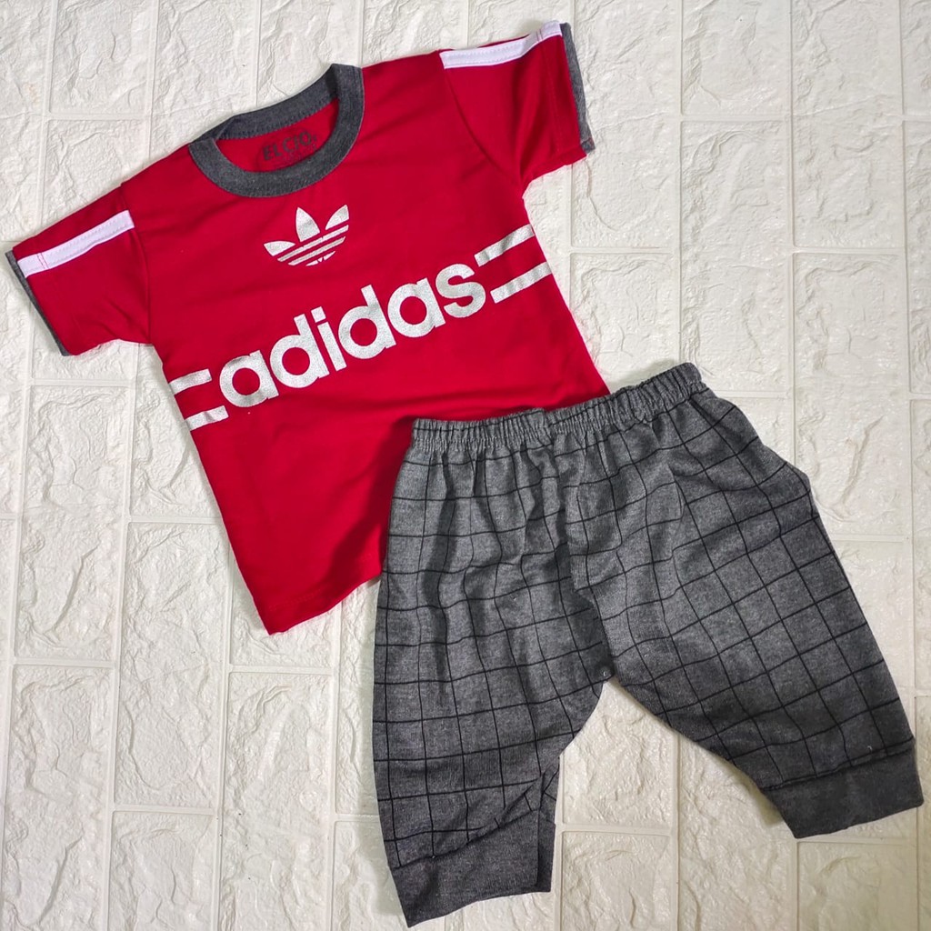 Bộ Quần Áo Thể Thao Adidas Năng Động Hợp Thời Trang Cho Bé 6 Tháng - 3 Tuổi