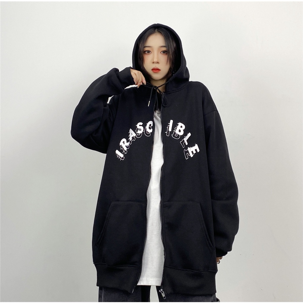 Áo khoác nỉ hoodie dây kéo nam nữ Yinxx, áo hoodie zip form rộng unisex HDZ806